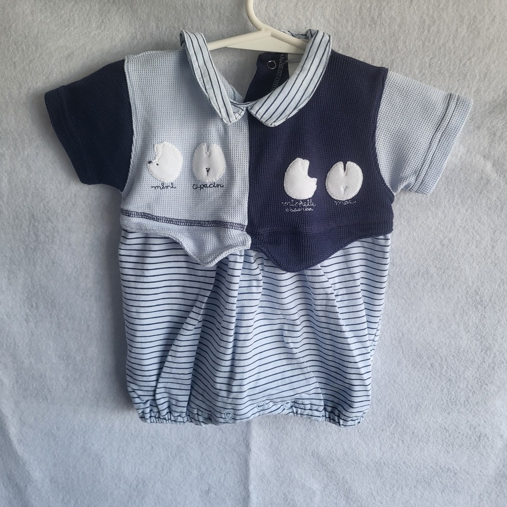 baby boys‎ absorba romper blue stripes 3 months